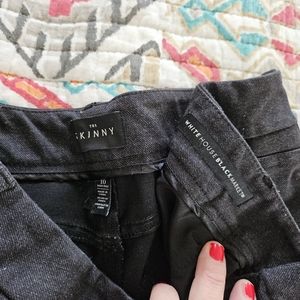 Cute dark grey skinny work pants